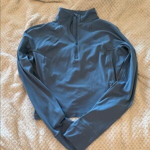Blue Quarter-Zip Pullover